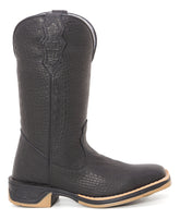 Bota Texana Country Masculina Couro Exótico Preto Sola Jump