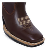 Bota Texana Masculina Country Bico Quadrado Bordado Diamante