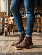 Botina Feminina Country Couro Legitimo Cano Curto Rodeio