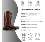 Bota Botina Texana Country Couro Legitimo Masculina Avestruz