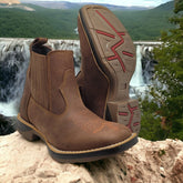 Botina Bota Em Couro Cano Curto Sola Jump Bordado+brinde