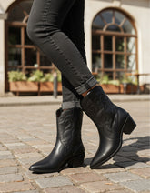 Botas Femininas Texana Rodeio Country Cano Medio Bico Fino