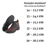 Botina Feminina Bota Country Texana Tornozelo Zíper