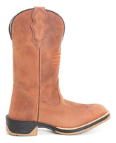 Bota Texana Masculina Couro Legitimo Estados Unido Sola Jump