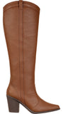Bota Feminina Western Texana Country Cano Alto Bico Fino