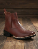Botina Texana Country Masculina Em Couro Legitimo Cano Baixo