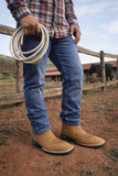 Bota Botina Texana Masculina E Feminina Couro Cano Médio