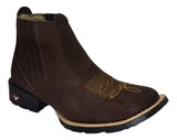 Bota Botina Texana Country Western Couro Legítimo Cano Médio