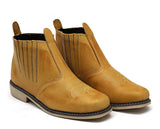 Bota Botina Masculina Rodeio Country Fazenda Couro Legítimo