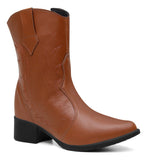 Botas Maria Isabel Texana Feminina Westen Bico Fino
