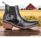 Bota Botina Jacare Masculina Com Elástico Moda Country