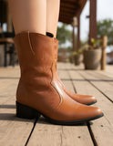 Botas Maria Isabel Texana Feminina Westen Bico Fino