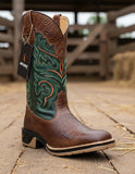 Bota Texana Country Amazonia 100% Couro Sola Jump