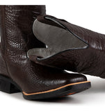 Bota Texana Masculina Country Couro Legitimo Estilo Jacaré