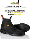Bota Botina Vaquejada Couro Masculina Feminina Rodeio Cowboy