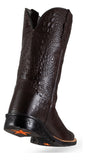 Bota Texana Masculina Country Couro Legitimo Estilo Jacaré
