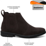 Botina Masculina Bota Chelsea Couro Coutry Elástico Texana