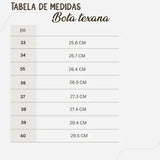 Bota Feminina Texana Rodeio Agro Bordada Country Salto