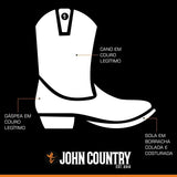 Bota Texana Country Amazonia 100% Couro Sola Jump