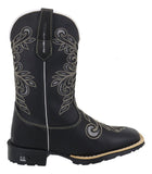 Bota Texana Feminina Couro Glitter Moda Country Rodeio