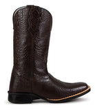 Bota Texana Masculina Country Couro Legitimo Estilo Jacaré
