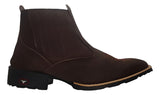 Bota Botina Texana Country Western Couro Legítimo Cano Médio