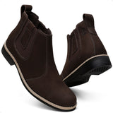 Bota Masculina Chelsea 100% De Couro Botina Palmilhas De Gel